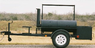 portable bbq grill with firebox